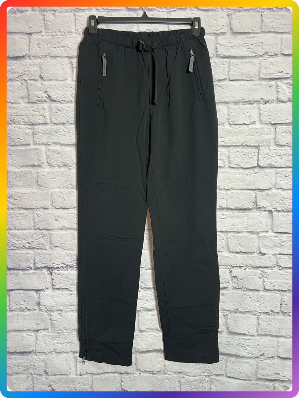 Vintage Ibex Skifans Merino Fleece Lined Black Ski Pant Softshell MEN M NWOT USA